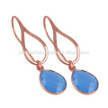 Blue Onyx Unique design 925 Sterling Silver Light Weighted Earring